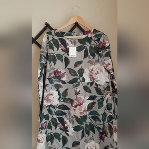 Cupshe Lightweight Dress with pockets - Peony Flowers and Stems